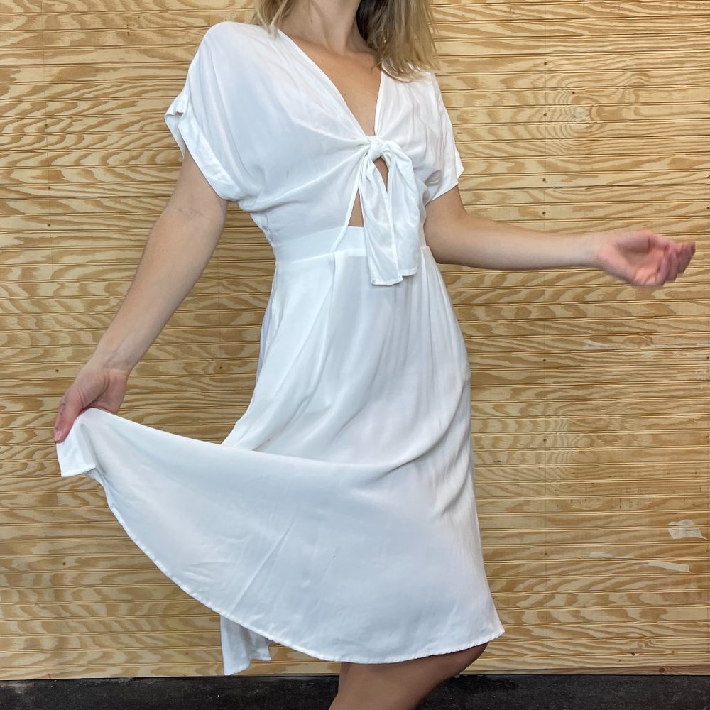 White Midi Light-Weight Dress